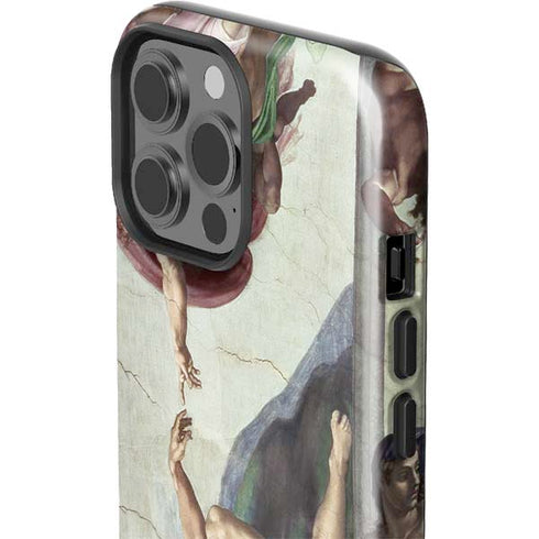 Creation of Adam by Michelangelo iPhone 15 Pro Max Impact Case